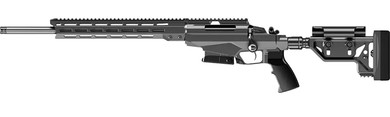 Tikka JRTAC482L T3x Tac A1 6.5 Creedmoor 24 in 10+1 Black Rec/Barrel Black Fixed with Aluminum Bedding Stock Black Polymer Grip Left Hand, Rifle