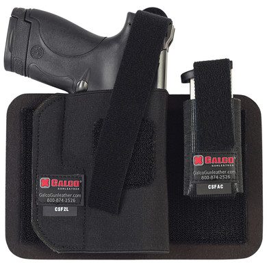 Galco CSBK2L CarrySafe 2.0 Black Nylon Clip-On Fits FN 509 Fits Taurus G2C Fits Glock 17 Gen1-5 Right Hand, Holster