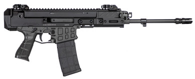 CZ-USA 91452 Bren 2 MS 5.56x45mm NATO Caliber with 14.17 in Barrel, 30+1 Capacity, Overall Black Finish, Carbon Fiber Receiver, Ambi Mag Release, Stippled Black Polymer Grip Right Hand, Pistol