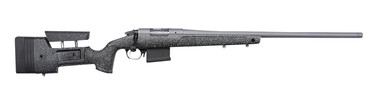 Bergara BPR2065MCHB Premier HMR Pro 6.5 Creedmoor 5+1 24 in Tactical Gray Cerakote Heavy Barrel, Tactical Gray Cerakote Steel Receiver, Gray Speckled Black Molded w/Mini-Chassis, Adjustable Stock, Rifle