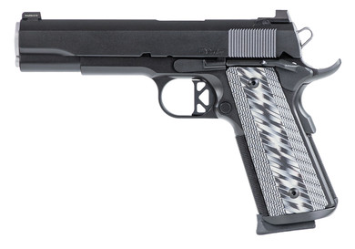 Dan Wesson 01823 Valor 45 ACP 8+1 5 in Stainless Steel Barrel, Black Duty Serrated Stainless Steel Slide & Frame w/Picatinny Rail & Beavertail, Gray G10 Grip, Pistol