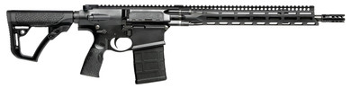 Daniel Defense 0215707258055 DD5 V3 *CA Compliant 7.62x51mm NATO 16 in 10+1 Black Hard Coat Anodized Black 6 Position w/SoftTouch Overmolding Stock Black Polymer Grip, Rifle