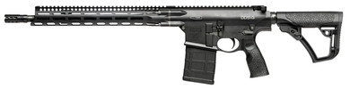 Daniel Defense 0215707258055 DD5 V3 *CA Compliant 7.62x51mm NATO 16 in 10+1 Black Hard Coat Anodized Black 6 Position w/SoftTouch Overmolding Stock Black Polymer Grip, Rifle