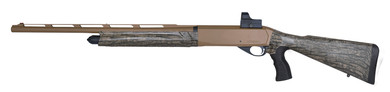 Girsan 390160 MC312 Gobbler 12 Gauge with 24 in Barrel, 3.5 in Chamber, 5+1 Capacity, Bronze Cerakote Metal Finish & Camo Fixed, Pistol Grip Synthetic Stock Right Hand (Full Size) Includes Red Dot, Shotgun