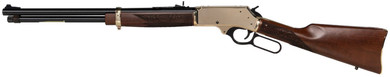 Henry H0243855 Side Gate Full Size 38-55 Win 5+1 20 in Blued Steel Barrel, Polished Brass Receiver, American Walnut Stock Right Hand, Rifle