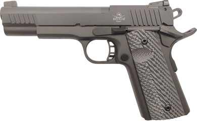 Rock Island 56789 XT Magnum Target 22 Mag 14+1 5 in All Black Parkerized Serrated Slide, Steel Frame w/Beavertail, Black G10 Grip, Pistol