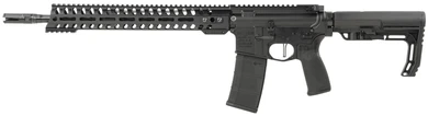 Patriot Ordnance Factory 01644 Minuteman Direct Impingement 5.56x45mm 30+1 16.50 in Nitride Treated Threaded Barrel, Black Hard Coat Anodized Receiver, Synthetic 6 Position MFT Minimalist Stock, Rifle