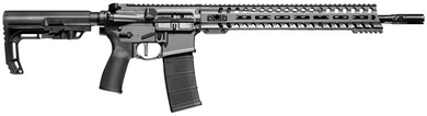 Patriot Ordnance Factory 01647 Minuteman Direct Impingement 350 Legend 10+1 16.50 in Nitride Treated Threaded Barrel, Tungsten Cerakote Receiver, 14.50 in M-LOK Handguard, Synthetic 6 Position MFT Minimalist Stock, Black MFT Grip, Rifle
