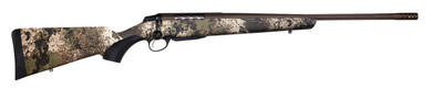 Tikka JRTXVW331R10 T3x Lite Full Size 300 Win Mag 3+1 24.30 in Midnight Bronze Cerakote Fluted Threaded Barrel, Steel Receiver, Veil Wideland Fixed Synthetic Stock, Black Interchangeable Backstrap Grip, Right Hand, Rifle