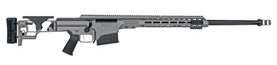 Barrett 18498 MRAD 6.5 Creedmoor 10+1 24 in Fluted Barrel, Tungsten Gray Cerakote Aluminum Receiver, M1913 Picatinny Rail, Gray Fixed Stock w/Adjustable Comb & LOP, Geissele SSA Two-Stage Trigger, Safety &, Magazine Release, Rifle