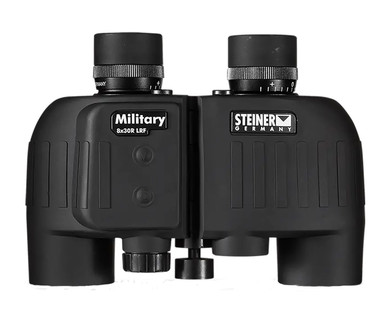 Steiner 2680 M830r Laser Rangefinder 8x 30mm Mil Radian Ranging Reticle, Floating Prism Auto Focus, Black Makrolon w/Rubber Armor Binoculars