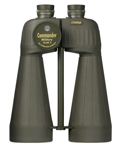 Steiner 2693 M1580 Reticle & Compass 15x80mm Range Finding Reticle Floating Prism Sports-Auto Focus, OD Green Makrolon w/Rubber Armor Features Compass Binoculars