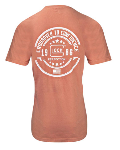 Glock AA75135 Crossover Coral Cotton Short Sleeve 2XL Graphic T Shirt