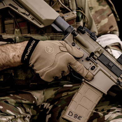 Magpul MAG1015251 Patrol 2.0 Coyote Nylon/Leather Medium Gloves