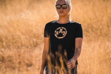 Magpul MAG1139001XL Raider Camo Icon CVC Womens Black Cotton/Polyester Short Sleeve XL Graphic T Shirt