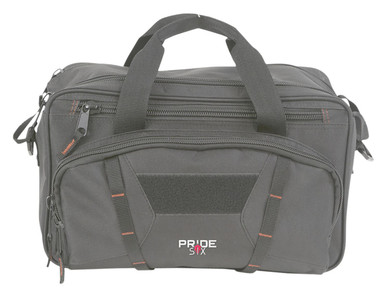 Tac Six 8247 Tactical Sporter Range Bag Black Endura with Removable Shoulder Strap, Pockets, Padded, Pistol Rug & Exterior Webbing