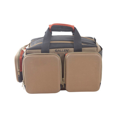 Allen 8305 Eliminator Rangemaster Tan Range Bag w/, Pistol Rug, Multiple Exterior Pockets, Rigid Bottom w/Feet For Stability