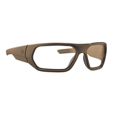 Magpul MAG114502451000 Radius Eyewear Adult Clear Lens Polycarbonate FDE Frame