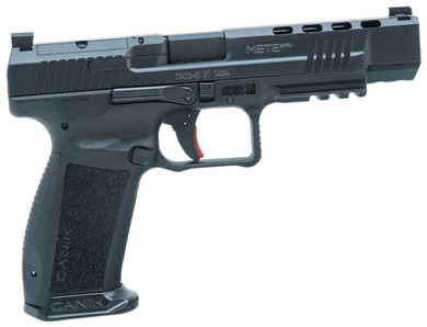 Canik HG6594N Mete SFx 9mm Luger 18+1/20+1 5.20 in Barrel, Black Frame w/Picatinny Accessory Rail, Serrated Optic Cut Steel Slide w/Nitride Finish, Interchangeable Backstrap Grip, Includes 2, Magazines &, Holster, Pistol
