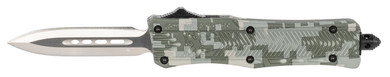CobraTec Knives SADCCTK1SDAGNS CTK-1 Small 2.75 in OTF Dagger Plain D2 Steel Blade/Winter Digi Camo Aluminum Handle Features Glass Breaker Includes Pocket Clip, Knife
