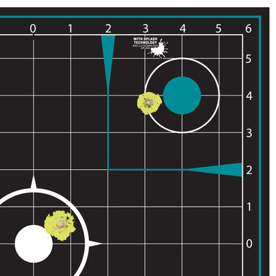 Allen Girls With Guns 15280 Splash Self-Adhesive Paper Black/Teal Grid 5 Pack