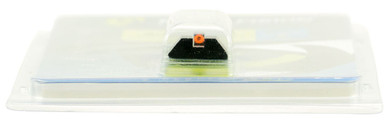 Night Fision GLK001015OGZ Student Of The Gun Accur8 For Glock Black | Green Tritium Orange Ring Front Sight Green Tritium Black Ring Rear Sight