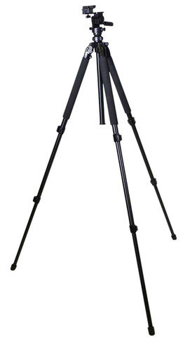 KOPF Jager KJ85003K Folding Tripod K700 Tripod made of Aluminum with Black Finish, Adjustable Reaper Rail, 3-Level Leg Extension, 21-87 Degree Pan & Tilt