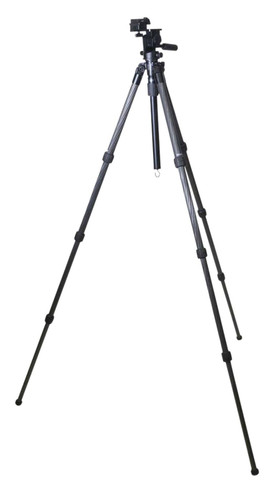 KOPF Jager KJ85004K K800 Tripod made of Carbon Fiber with Black Finish, Adjustable Reaper Rail, 4-Level Leg Extension, 21-87 Degree Pan & Tilt