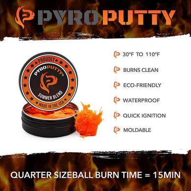 Pyro Putty PP2OZS Pyro Putty Summer Blend Orange 2 oz Putty