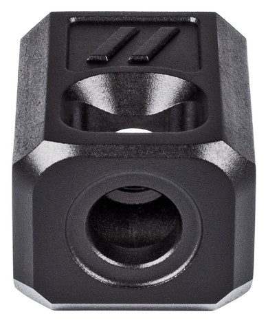 ZEV COMPPROV2B Pro V2 Compensator Black Hardcoat Anodized Aluminumt 1/2 in-28 tpi Threadst 9mm Luger Compatible w/Glock 19