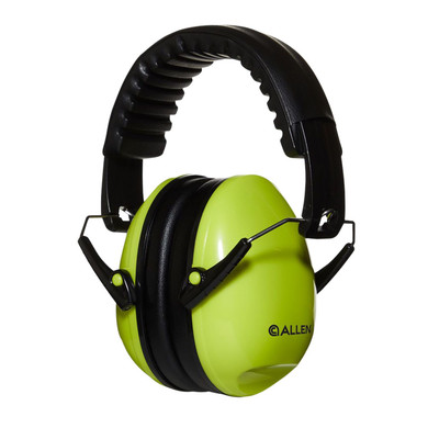 Allen 2327 Sound Shield Foldable Safety Muff 21 dB Over the Head Green/Black Youth