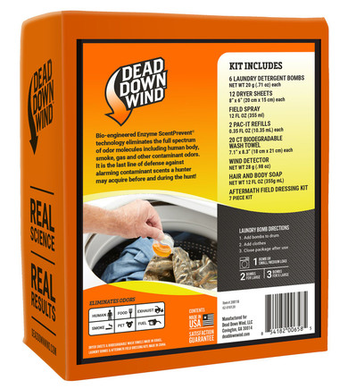 Dead Down Wind 208118 Super Slam Premium Kit Odor Eliminator Unscented Scent 25 Piece