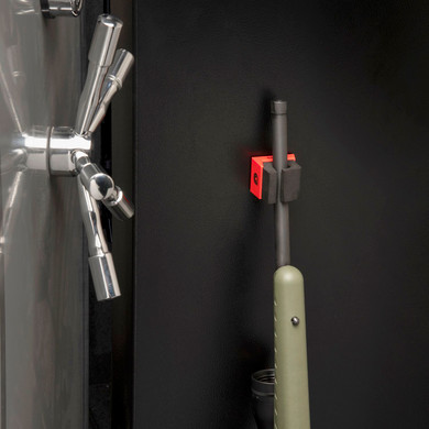 Allen 5657 Firearm & Fishing Rod Magnetic Holder Black/Red Magnet Holds 1, Rifle/Shotgun