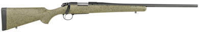 Bergara B14L102C B-14 Hunter 270 Win 3+1 24 in Graphite Black Cerakote Barrel, SoftTouch Speckled Green Fixed American Style Stock, Rifle