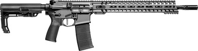 Patriot Ordnance Factory 01649 Minuteman Direct Impingement *CA Compliant 5.56x45mm NATO 16.50 in 10+1 Tungsten Rec/14.5 in M-Lok Handguard Black Nitride Barrel Black Polymer 6 Position MFT Stock & Grip, Rifle
