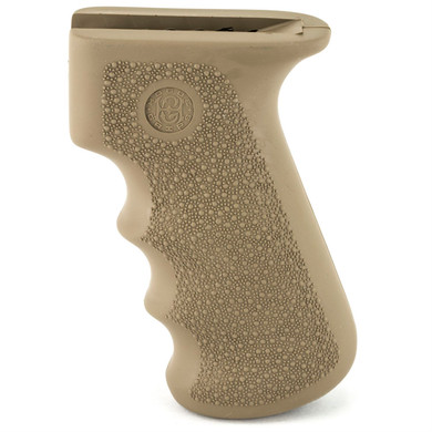 Hogue Overmolded Rifle Grip, Fits AK-47/AK-74, Finger Grooves, Rubber, Flat Dark Earth 74003