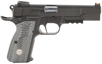 EAA GIRSAN 390470 High Power MC P35 Match 9mm Luger 15+1 4.87 in Stainless Steel Barrel, Matte Black Serrated Slide, Matte Black Steel Frame w/Accessory Rail & Beavertail, Black/Gray Checkered Grips, Pistol