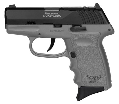 SCCY Industries CPX3CBSGRDRG3 CPX-3 RD 380 ACP 10+1 2.96in Sniper Gray Polymer/Serrated Black Nitride Stainless Steel Slide/Finger Grooved Sniper Gray Polymer Grip