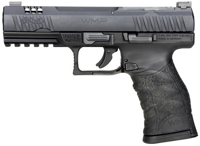 Walther Arms 5220302 WMP Optic Ready 22 WMR 10+1 4.50 in Stainless Steel Barrel, Black Optic Ready/Serrated Slide, Black Polymer Frame w/Picatinny Rail, Black Polymer Grip, Right Hand, Pistol