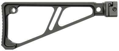 Midwest Industries MISTAPSFFES Side Folding Fixed Extruded Stock Black Anodized Aluminum for Picatinny Rail