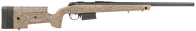 Bergara B14S351LC B-14 HMR 308 Win 5+1 20 in Graphite Black Cerakote #6 Contour Threaded Barrel, Graphite Black Cerakote Steel Receiver, Black/Brown Speckled Adj HMR Mini-Chassis Synthetic Stock, Left Hand, Rifle