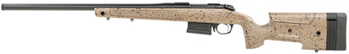 Bergara B14S352C B-14 HMR 6.5 Creedmoor 5+1 22 in Graphite Black Cerakote #6 Contour Threaded Barrel, Graphite Black Cerakote Steel Receiver, Black/Brown Speckled Adj HMR Mini-Chassis Synthetic Stock, Rifle
