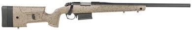 Bergara B14S352LC B-14 HMR 6.5 Creedmoor 5+1 22 in Graphite Black Cerakote #6 Contour Threaded Barrel, Graphite Black Cerakote Steel Receiver, Black/Brown Speckled Adj HMR Mini-Chassis Synthetic Stock, Left Hand, Rifle