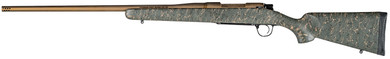 Christensen Arms 8010201700 Mesa Long Range 300 PRC 3+1 26 in Burnt Bronze Cerakote Burnt Bronze Cerakote Aluminum Receiver, Green w/Black/Tan Webbing Fixed Long Range Stock, Rifle