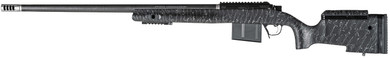 Christensen Arms 8010400100 BA Tactical Long Range 6.5 PRC 4+1 26 in Carbon Fiber Barrel, Black Nitride Finish, Black with Gray Webbing Stock, Rifle