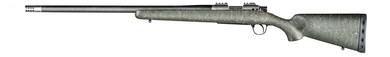 Christensen Arms CA10268H14233 Summit TI 6.5 Creedmoor 4+1, 24 in Natural Titanium Steel Threaded Barrel, Natural Titanium Aluminum Receiver Green w/Black/Tan Webbing Fixed Sporter Stock, Rifle