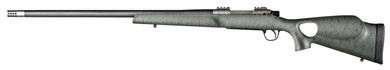 Christensen Arms CA10269815322 Summit TI 28 Nosler 3+1, 26 in Natural Titanium Steel Threaded Barrel, Natural Titanium Aluminum Receiver, Green w/Black Webbing Fixed Thumbhole Stock, Rifle