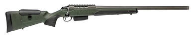 Tikka JRTXRSV319 T3x Super Varmint 6.5 PRC 5+1 23.70 in Barrel, Tungsten Cerakote Metal Finish, Black Webbed Green Roughtech Stock, Rifle