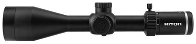 Riton Optics 3P312ASI 3 Primal Black Hardcoat Anodized 3-12x 56mm 30mm Tube Illuminated Red Dot Reticle Features Throw Lever