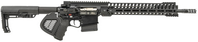 Patriot Ordnance Factory 01237 Revolution Gas Piston *CA Compliant 308 Win Caliber with 16.50 in Fluted Barrel, 10+1 Capacity, Black Anodized Metal Finish, Black 6 Position MFT Stock, Polymer Grip, 14.50 in M-LOK Handguard & Gen4 Lower Right Hand, Ri